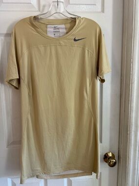 Nike Pro HyperCool Compression Men’s Short Sleeve Shirt Size 3X Tan Lightweight